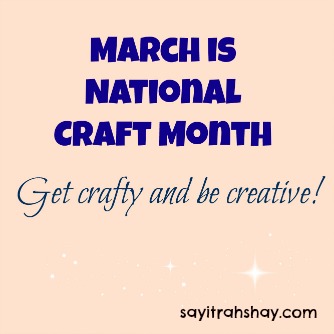 march craft month1