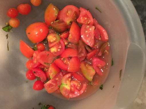 Recipe Recreation: Chicken, Tomato and Basil Salad